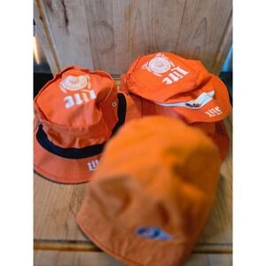 Baltimore Orioles Miller Lite 4 Orange Bucket Hats Mens Medium MLB Baseball